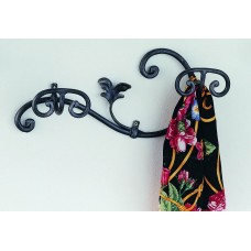 Galizia appendiabiti da parete 2 posti in ferro battuto