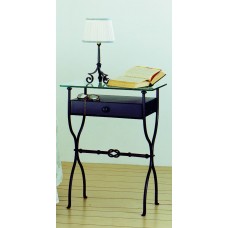 "Rodrigo" Comodino con cassetto in legno