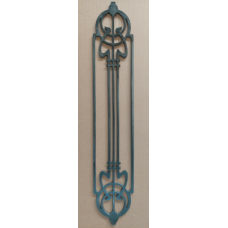 Liberty - Elemento di ringhiera in ferro, parapetto simile a ghisa alto da 90 a 110 cm.