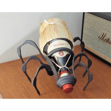 Porta fiasco "Ragno" - Portabottiglie artistico in ferro battuto